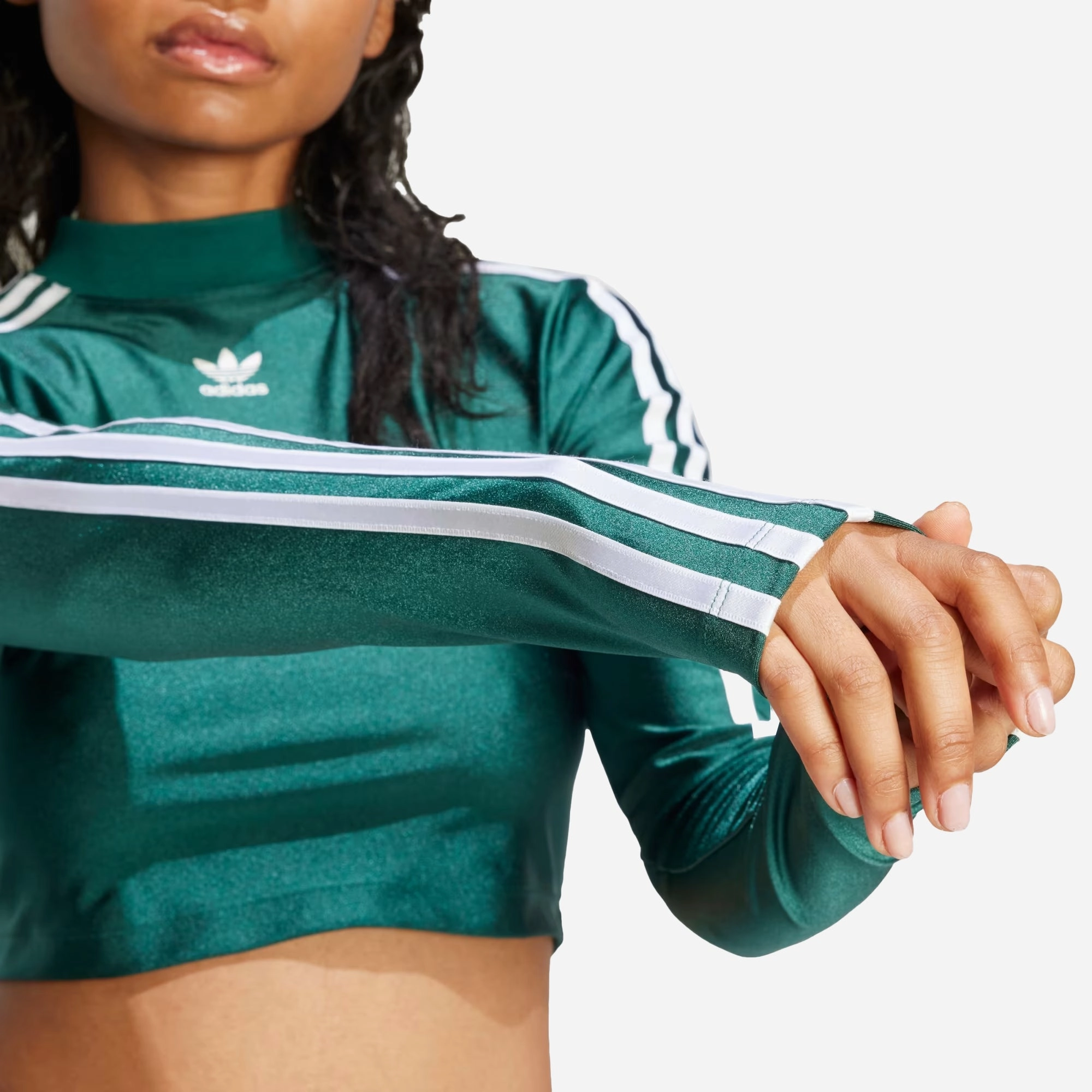 Adidas Originals | 3-STRIPES CROPPED LONG SLEEVE TEE