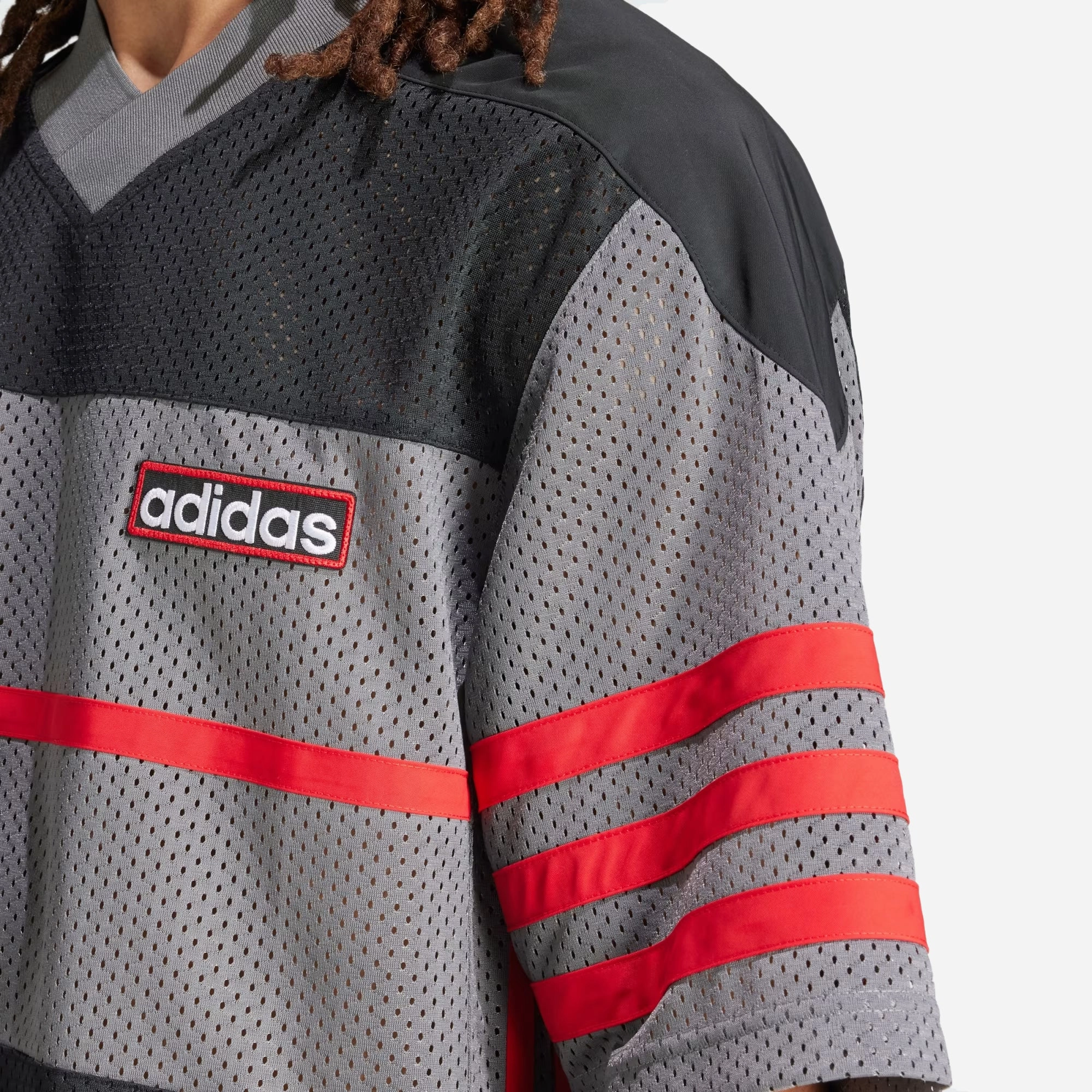 Adidas Originals | ADICOLOR ADIBREAK MESH JERSEY  { BLACK/GREY