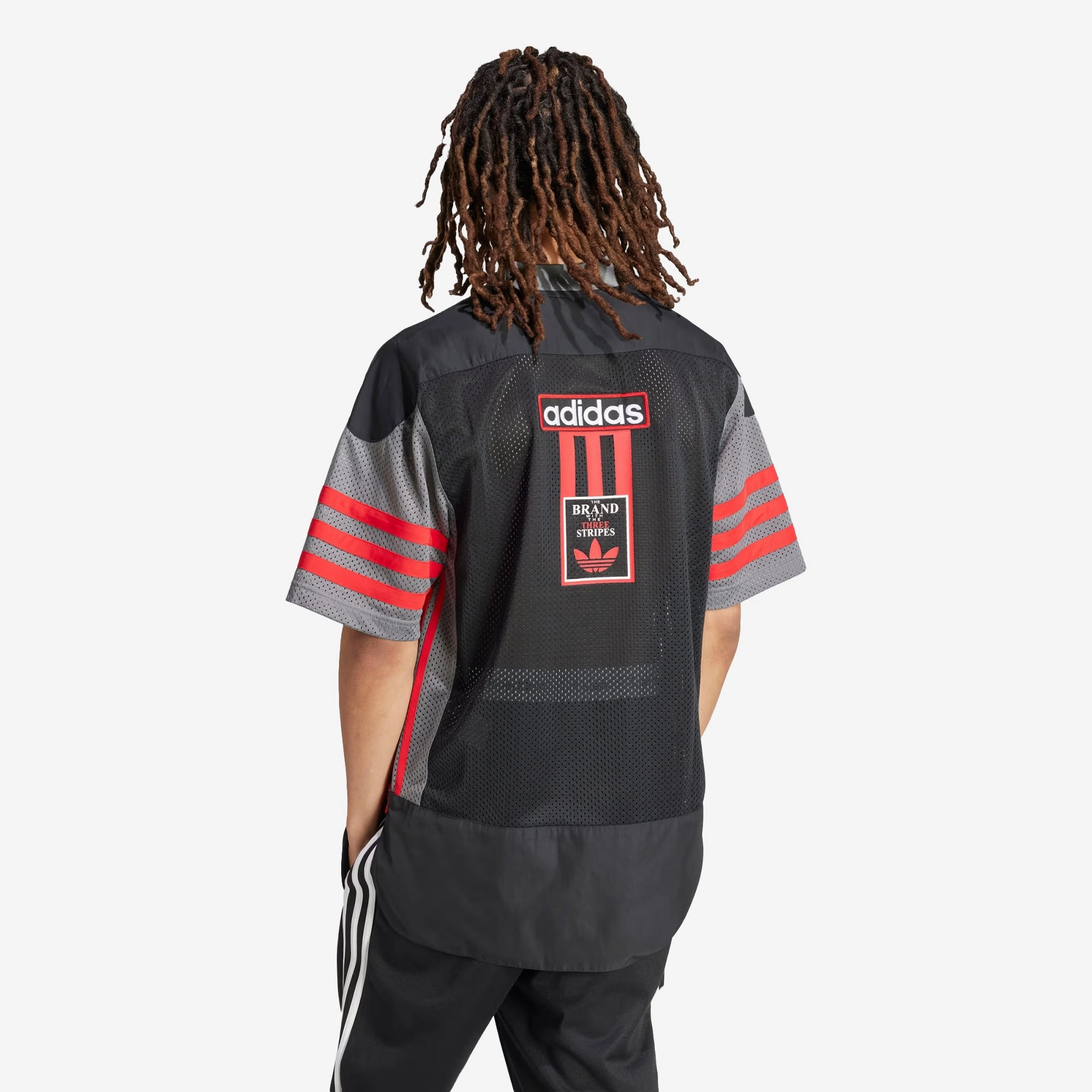 Adidas Originals | ADICOLOR ADIBREAK MESH JERSEY  { BLACK/GREY