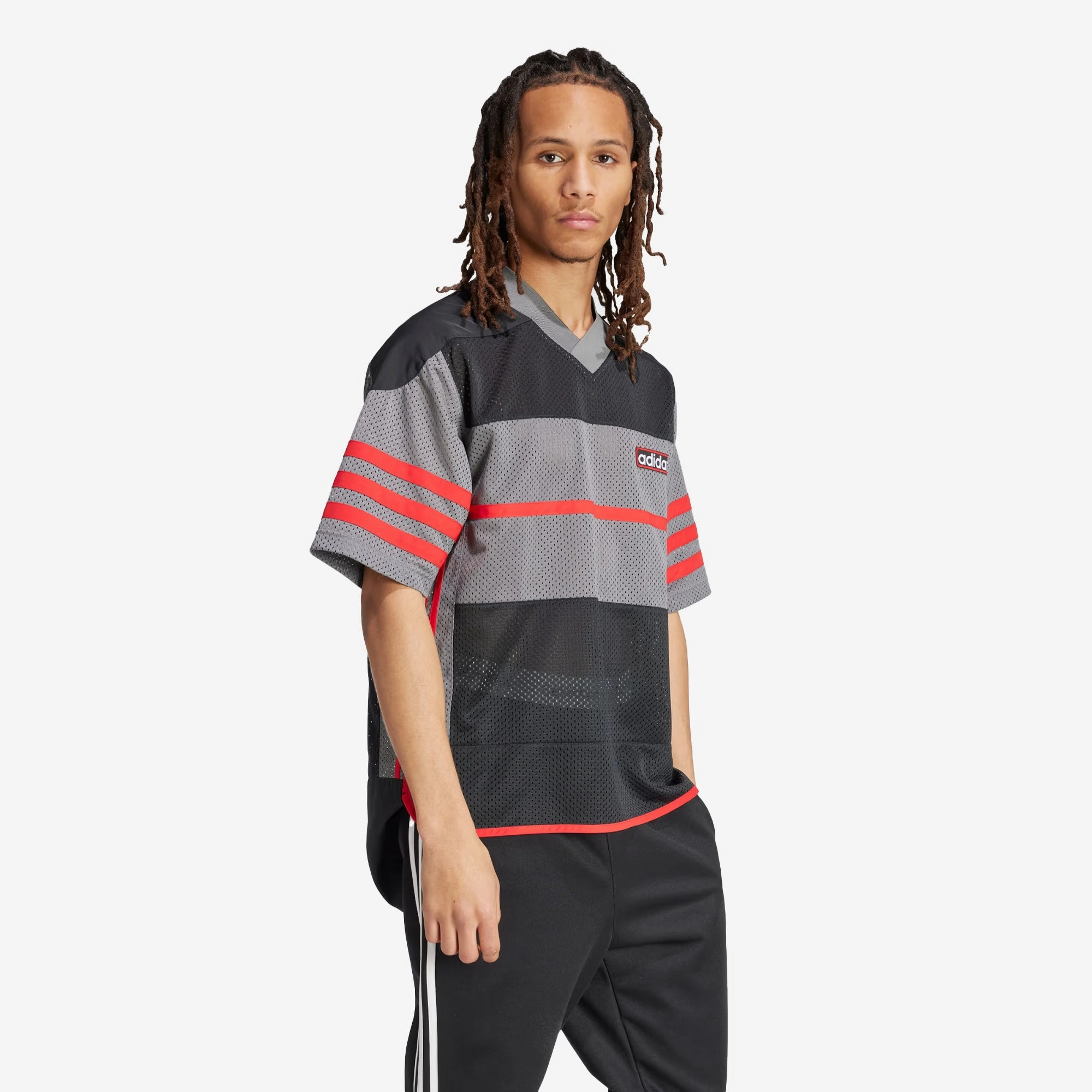 Adidas Originals | ADICOLOR ADIBREAK MESH JERSEY  { BLACK/GREY
