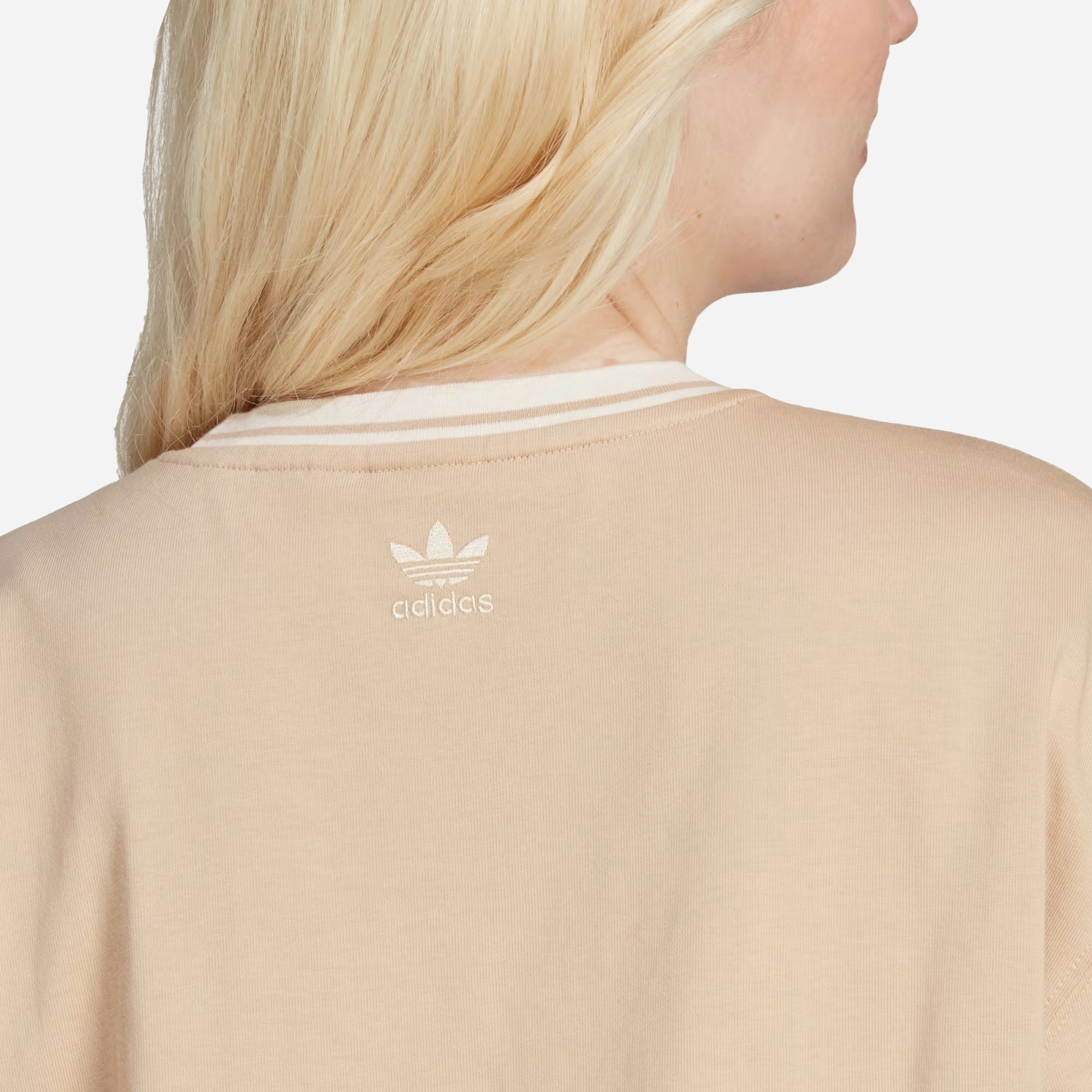 Adidas Originals | BIG LOGO GRAPHIC TEE  { MAGIC BEIGE