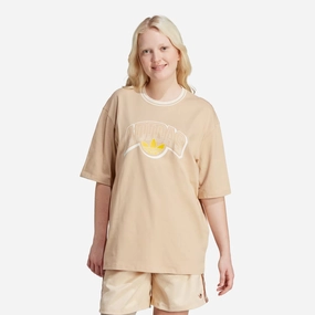 Adidas Originals | BIG LOGO GRAPHIC TEE  { MAGIC BEIGE