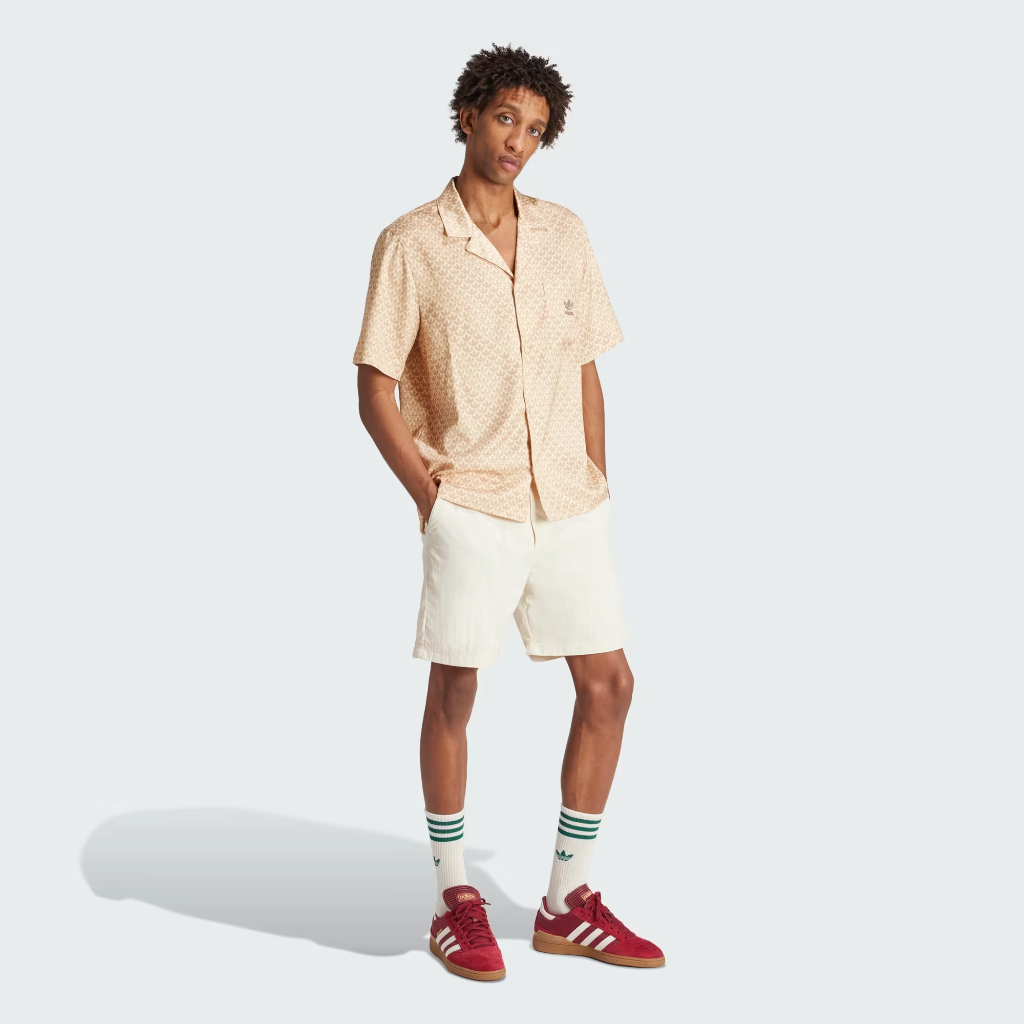 Adidas Originals | MONO SATIN SHIRT  { CRYSTAL SAND