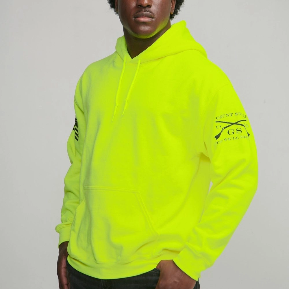 Basic Hoodie Safety Orange 2 Pack