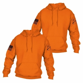 Basic Hoodie Safety Orange 2 Pack