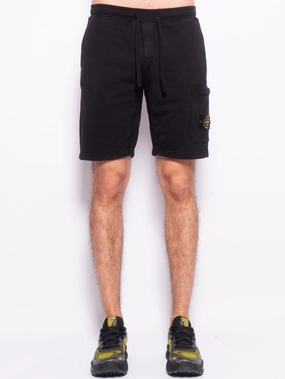Black fleece Bermuda shorts