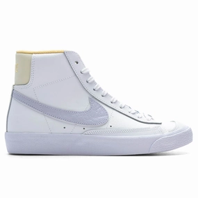 Blazer Mid '77 (GS) - White/Oxygen Purple/Coconut Milk