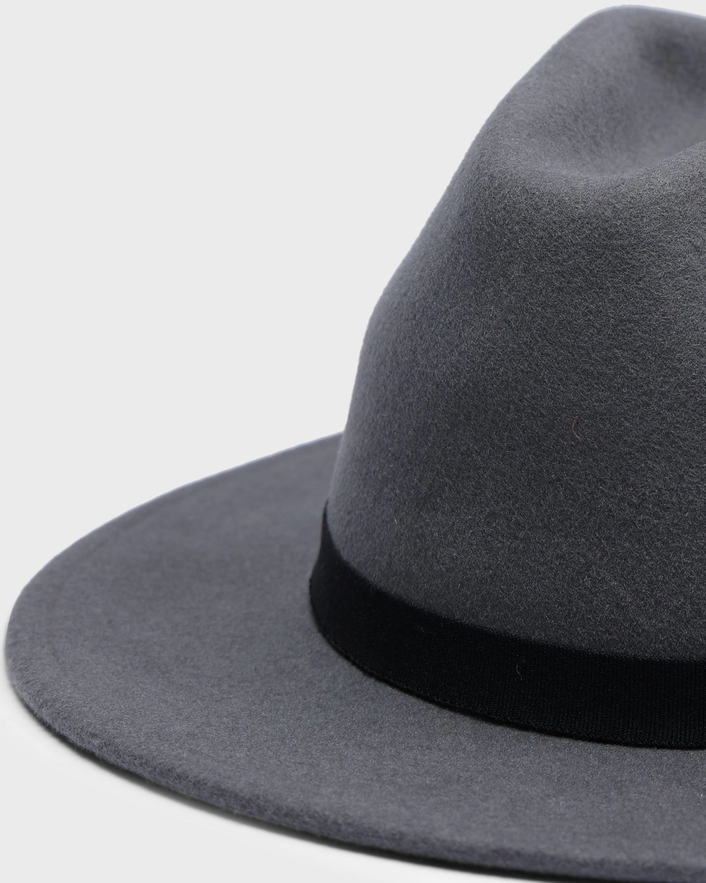 Brixton Messer Packable Fedora Charcoal