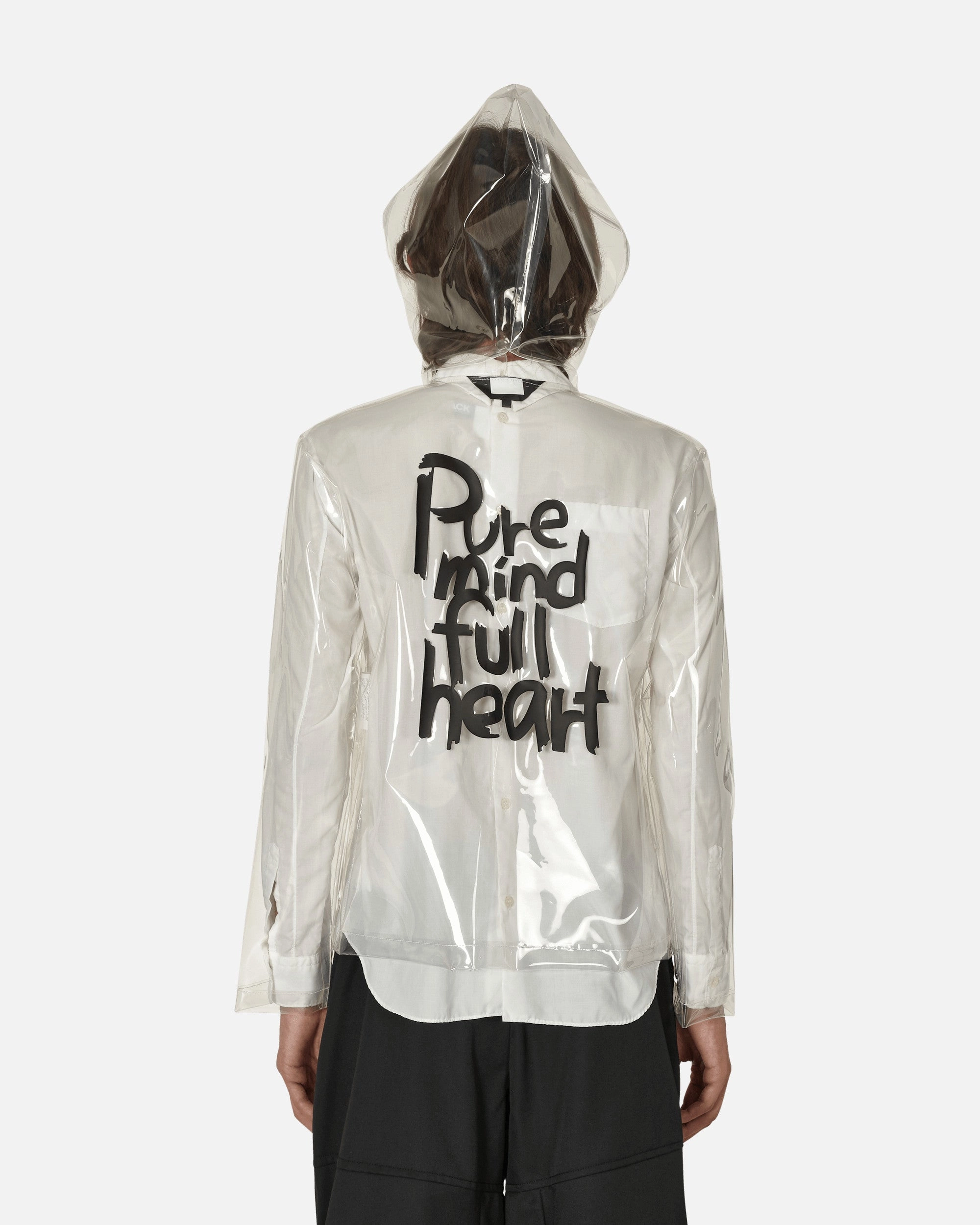 Clear Hooded Jacket White