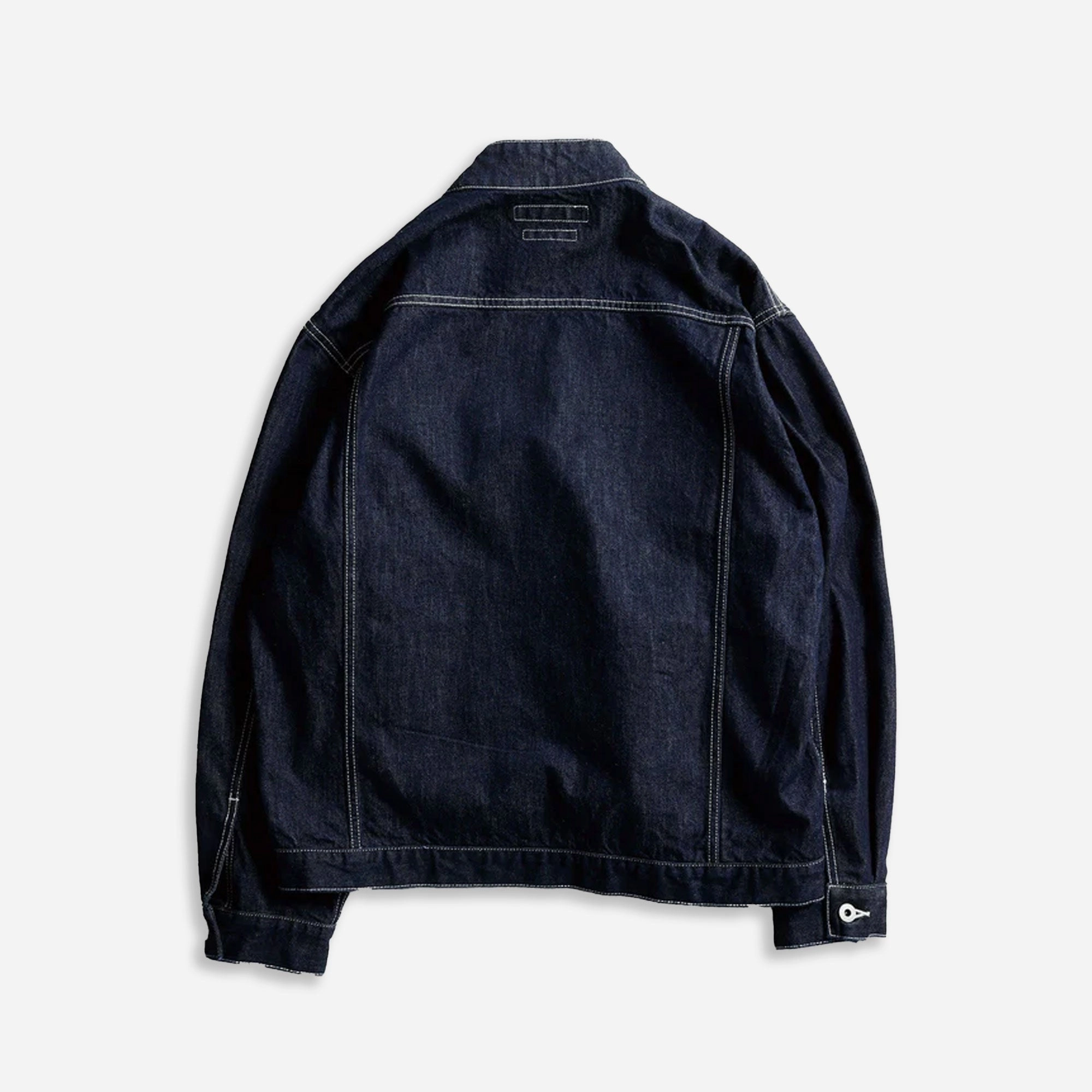 FDMTL | DENIM HAORI JACKET RINSE  { INDIGO