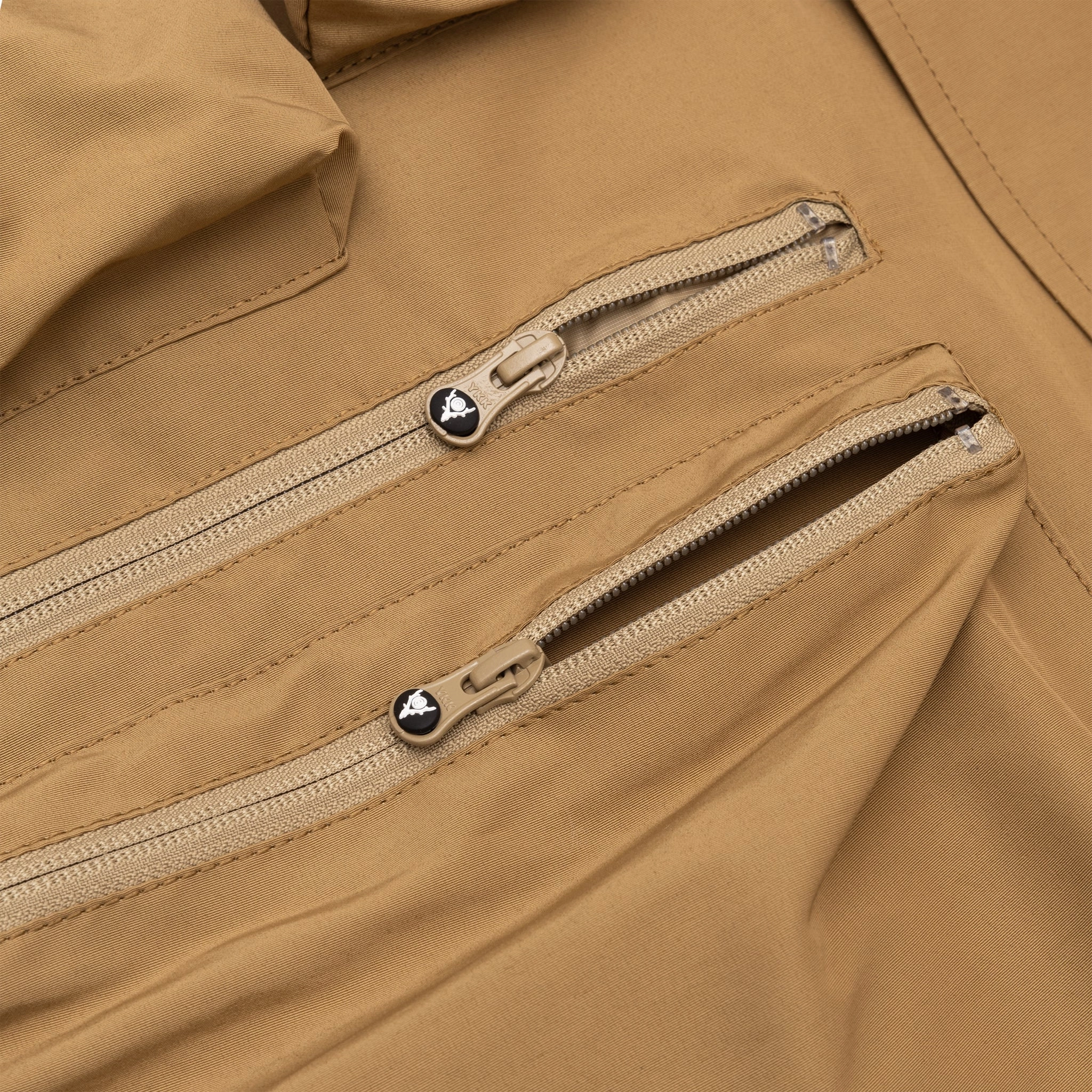 GROSGRAIN MULTI-POCKET ZIPPED DOWN VEST