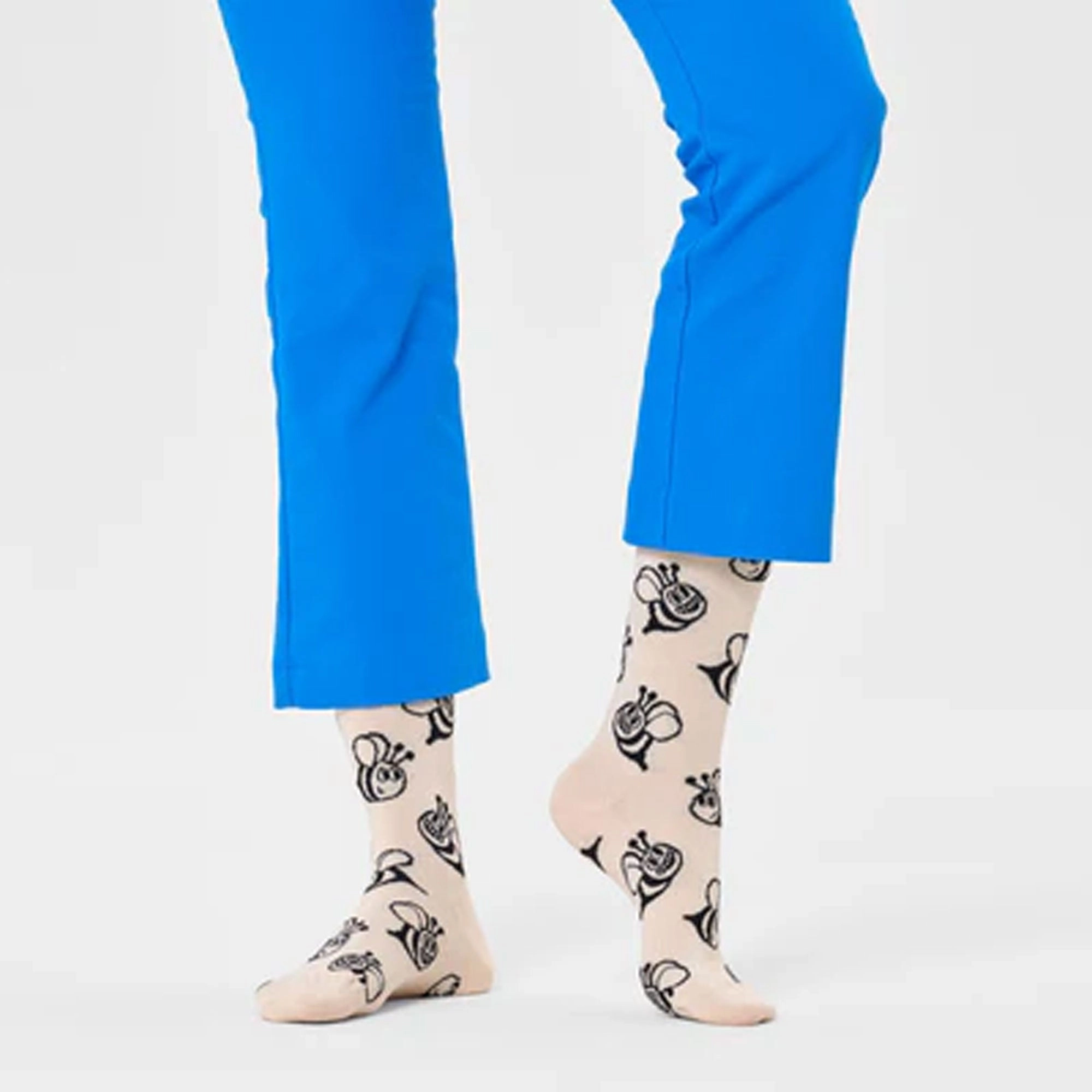 Happy Socks | BEE SOCK  { BEIGE