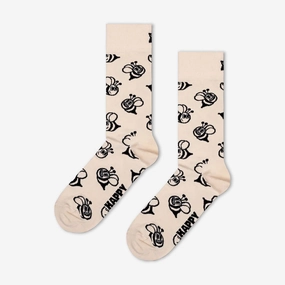Happy Socks | BEE SOCK  { BEIGE