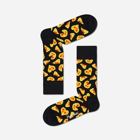 Happy Socks | PIZZA LOVE SOCK  { BLACK