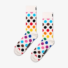 Happy Socks | PRIDE DOTS SOCK  { WHITE