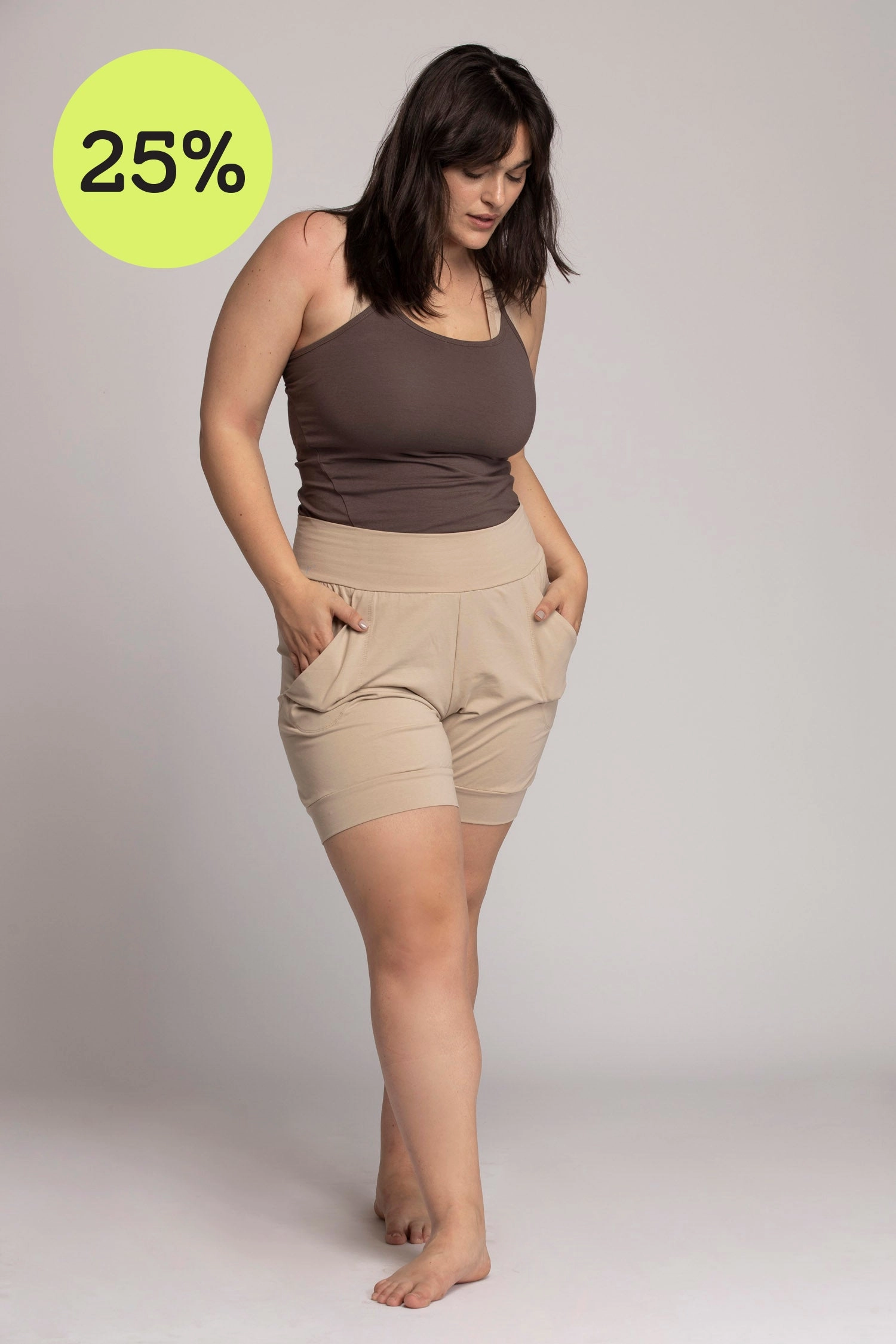 I'mPerfect Organic Cotton Slouchy Shorts 25%off