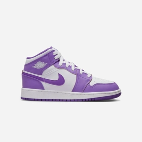 Jordan | AIR JORDAN 1 MID  { PURPLE VENOM/WHITE