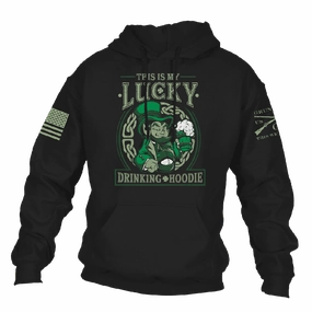Lucky Drinking Hoodie - Black