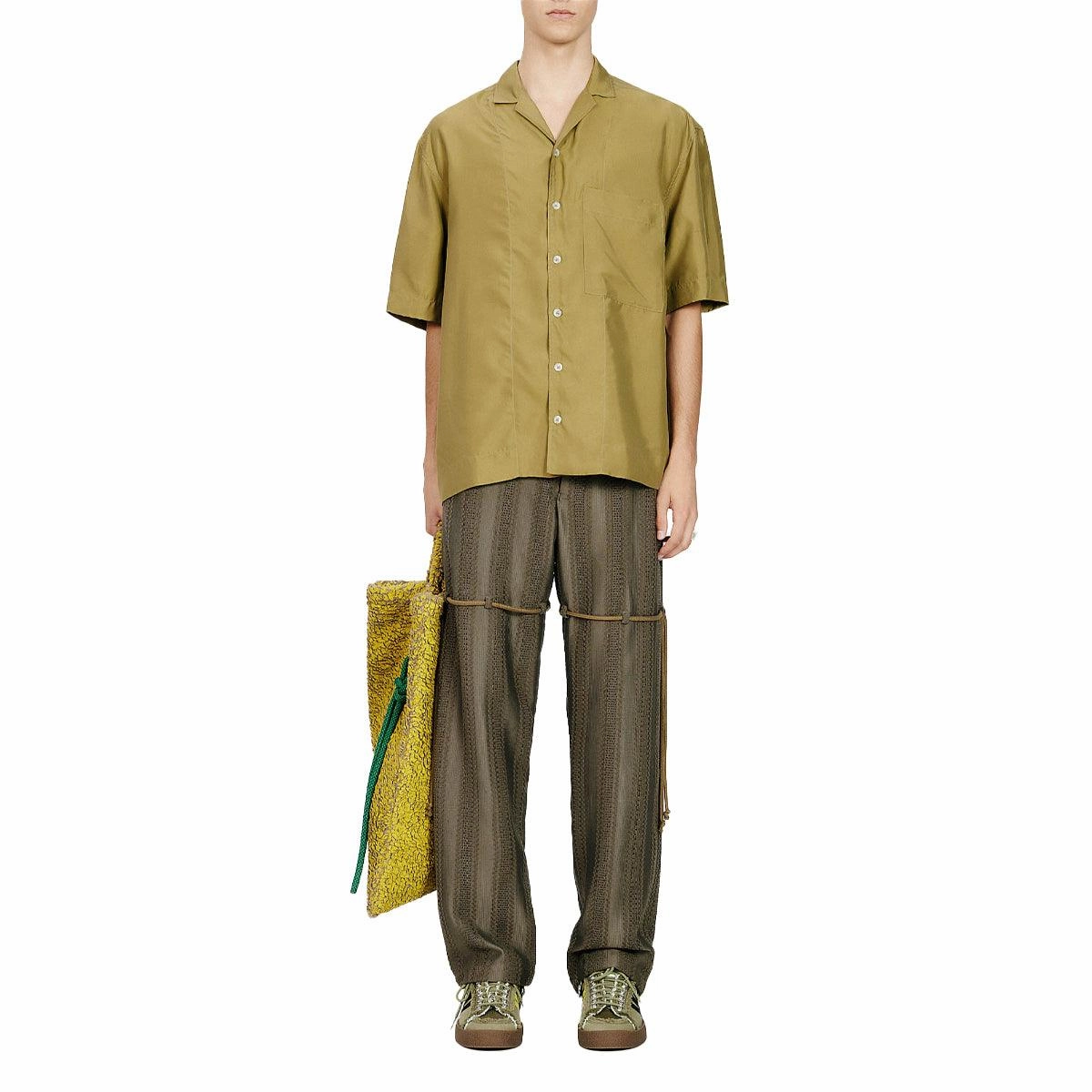 Luxe Cupro Box Shirt 'Khaki'