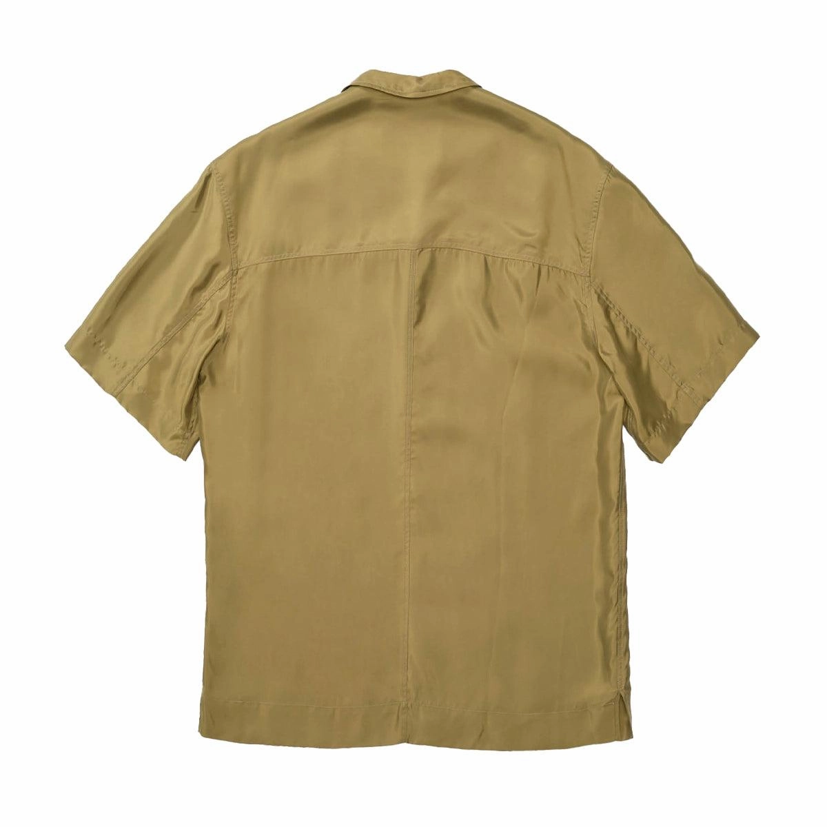 Luxe Cupro Box Shirt 'Khaki'