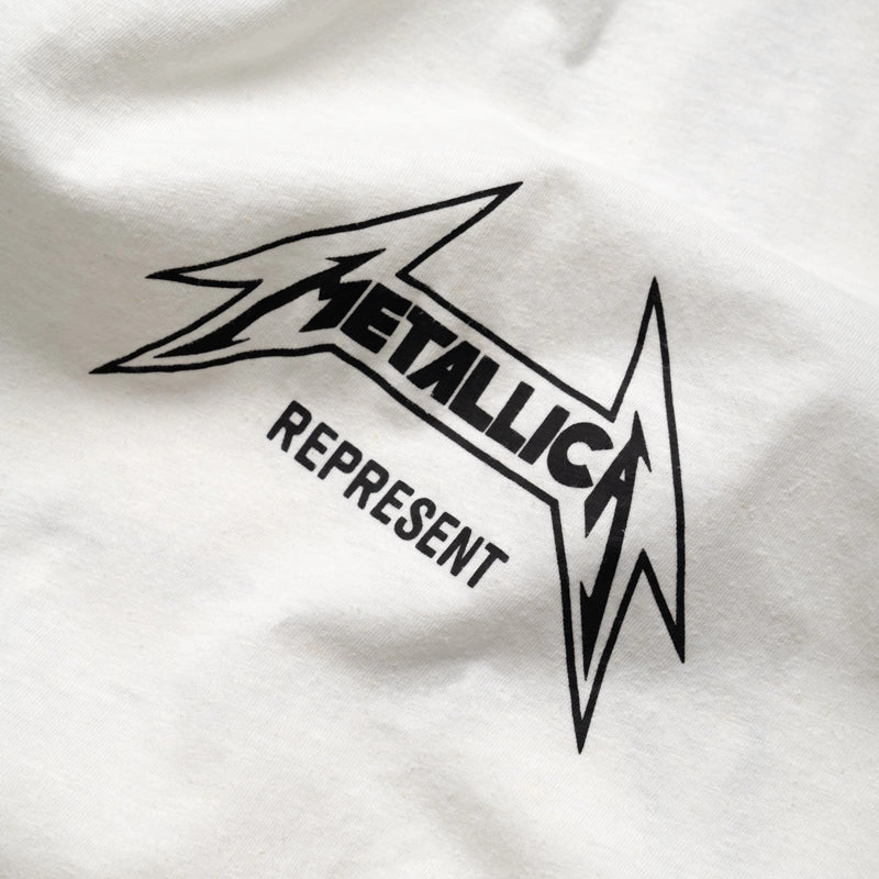 Metallica x Represent Local Crew L/S Tee - Flat White