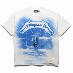 Metallica x Represent Ride The Lightning Tee - Flat White