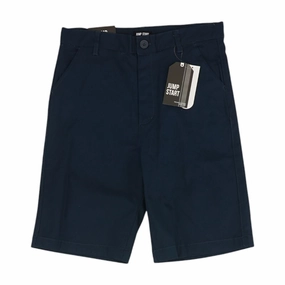Navy Solid Chino Shorts