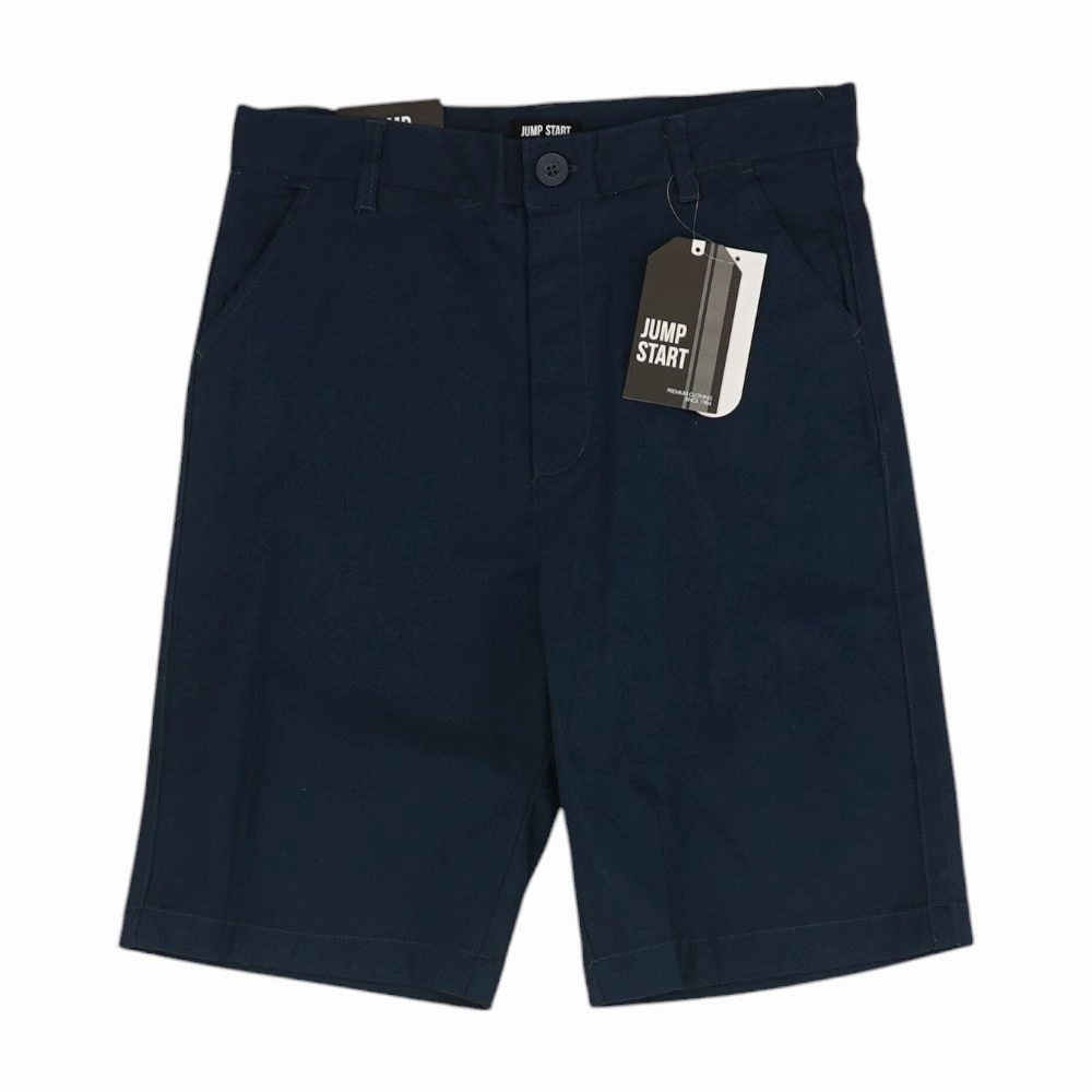 Navy Solid Chino Shorts