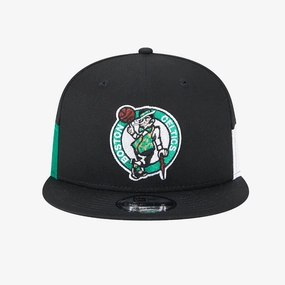 New Era | BOSTON CELTICS MULTI PATCH BLACK 9FIFTY SNAPBACK CAP  { BLACK