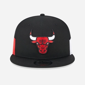 New Era | CHICAGO BULLS MULTI PATCH BLACK 9FIFTY SNAPBACK CAP  { BLACK
