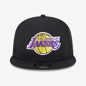 New Era | LA LAKERS METALLIC ARCH BLACK 9FIFTY SNAPBACK CAP  { BLACK