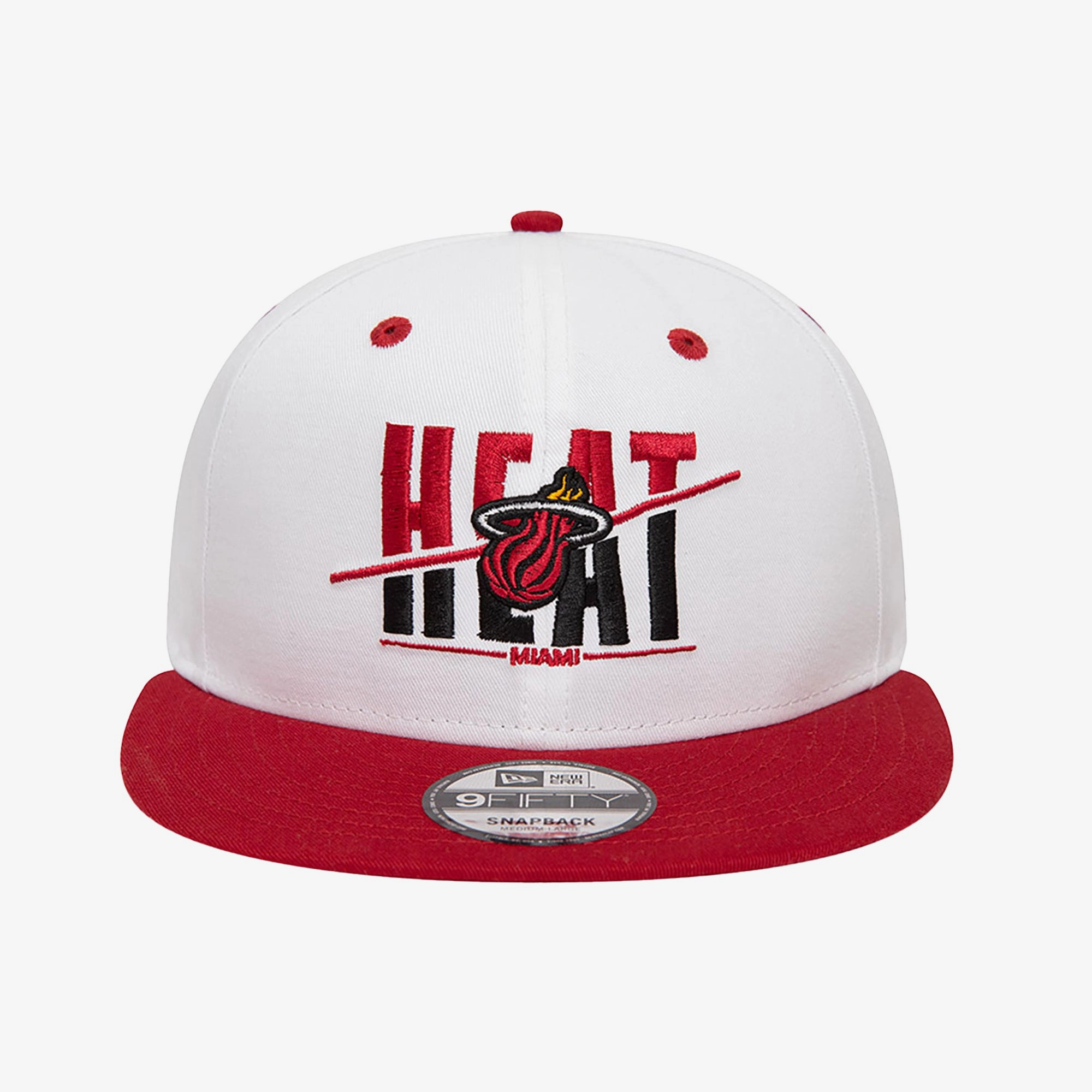 New Era | MIAMI HEAT CROWN WHITE 9FIFTY SNAPBACK CAP  { WHITE