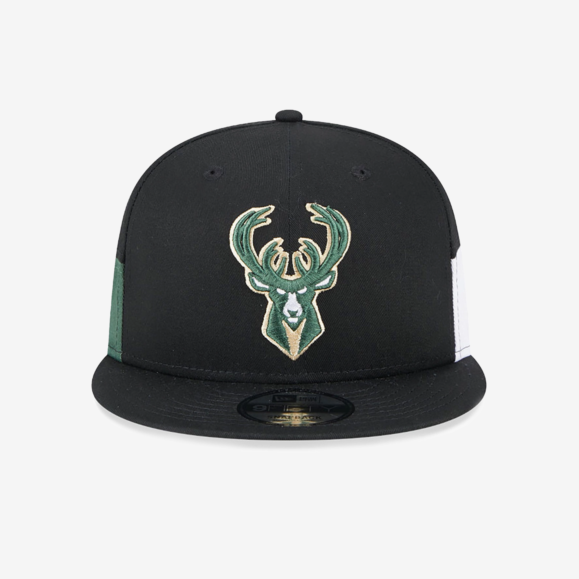 New Era | MILWAUKEE BUCKS MULTI PATCH BLACK 9FIFTY SNAPBACK CAP  { BLACK