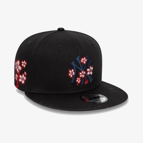 New Era | NEW YORK YANKEES MLB FLOWER GRAPHIC 9FIFTY SNAPBACK  { BLACK