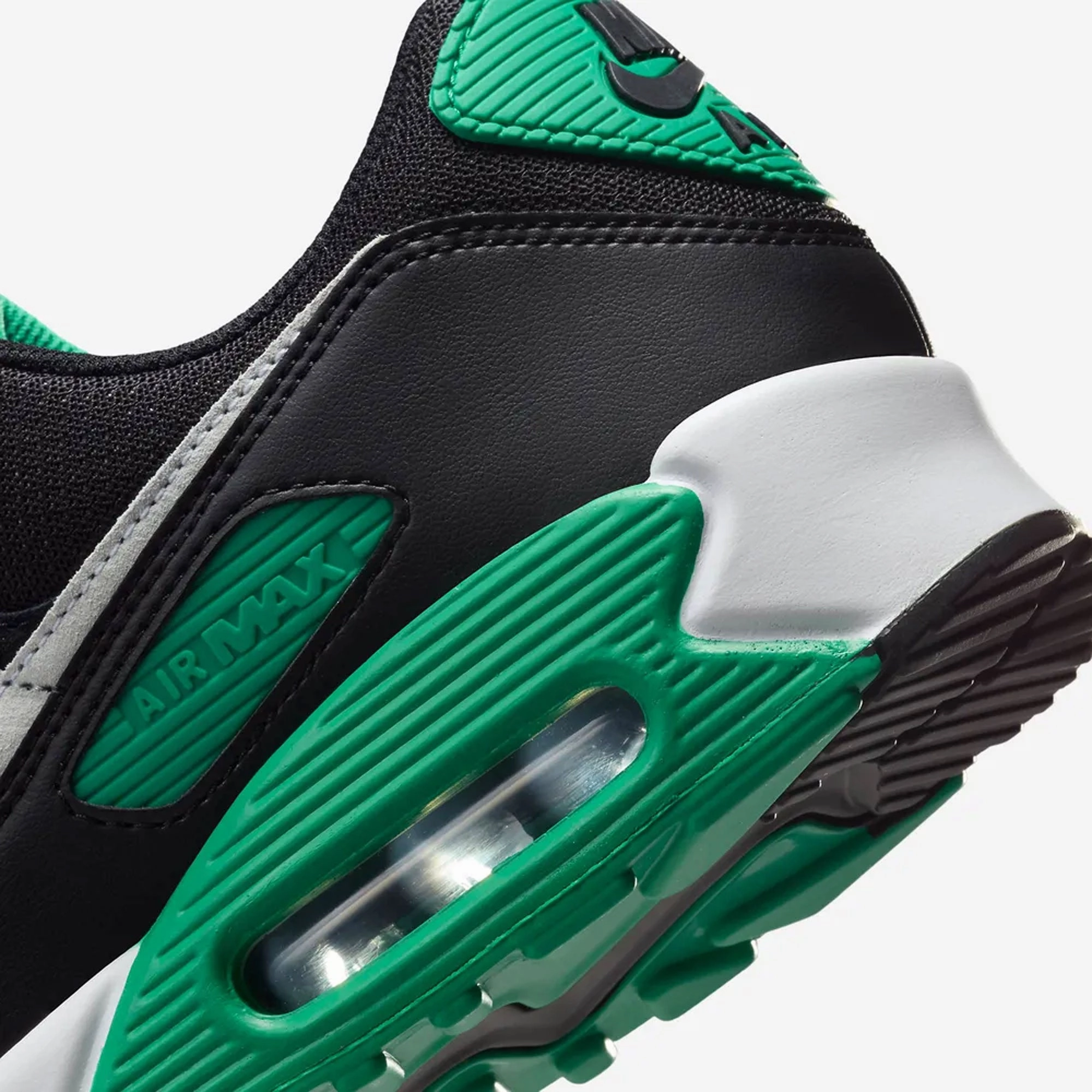 NIKE | AIR MAX 90 { BLACK/WHITE-STADIUM GREEN