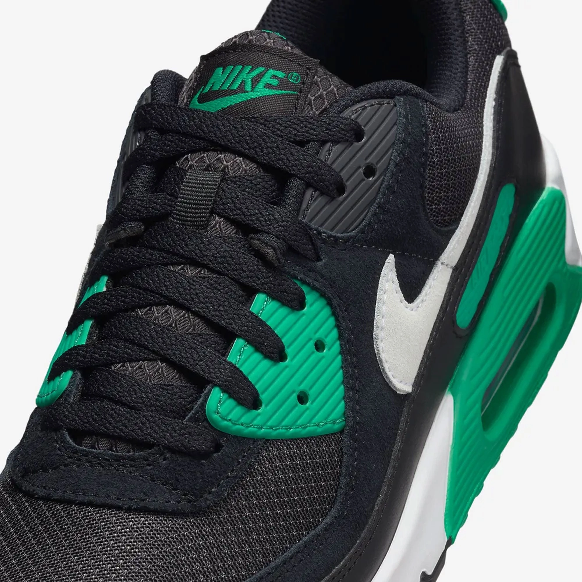NIKE | AIR MAX 90 { BLACK/WHITE-STADIUM GREEN