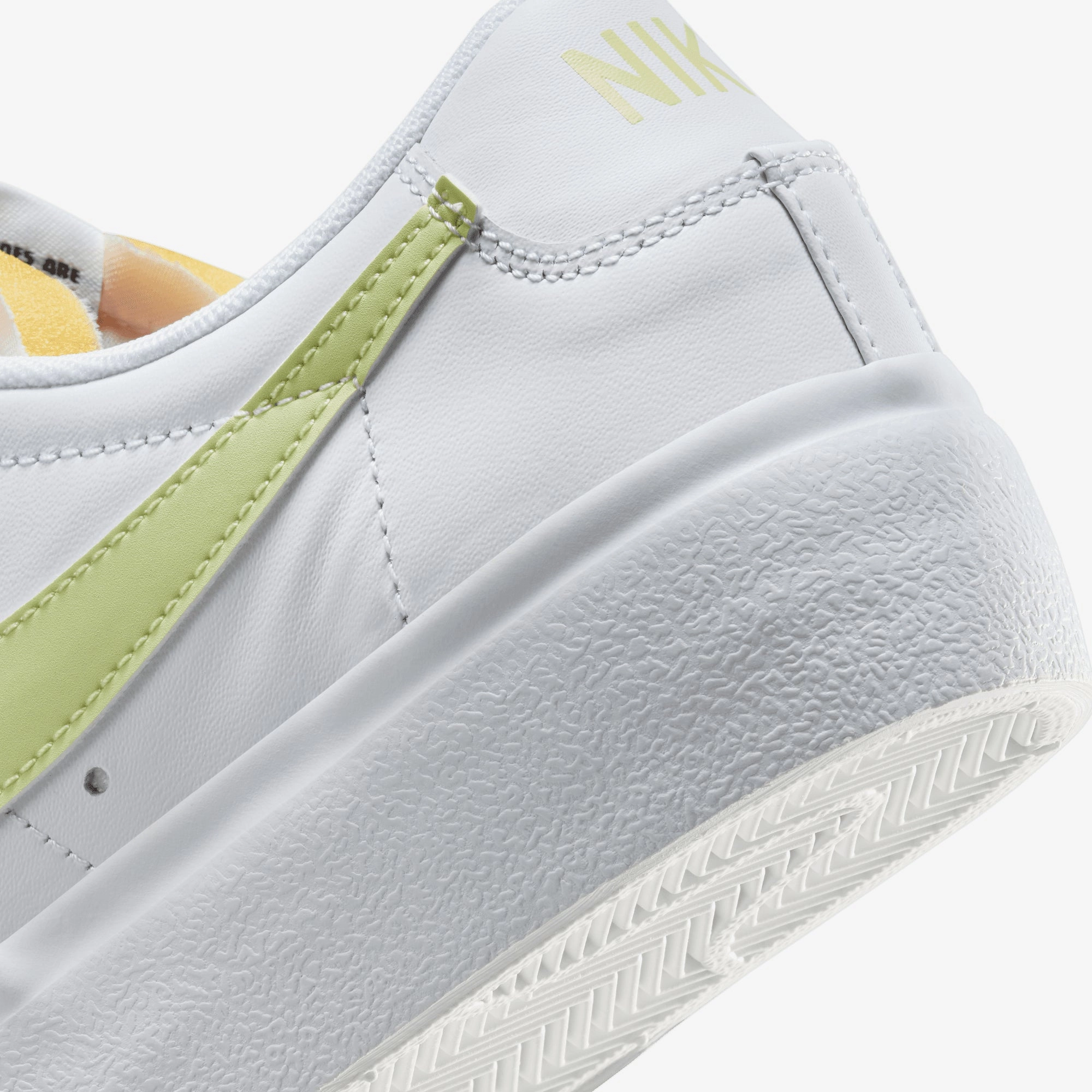 NIKE | BLAZER LOW PLATFORM { WHITE/LIFE LIME-TM ORANGE-BLACK