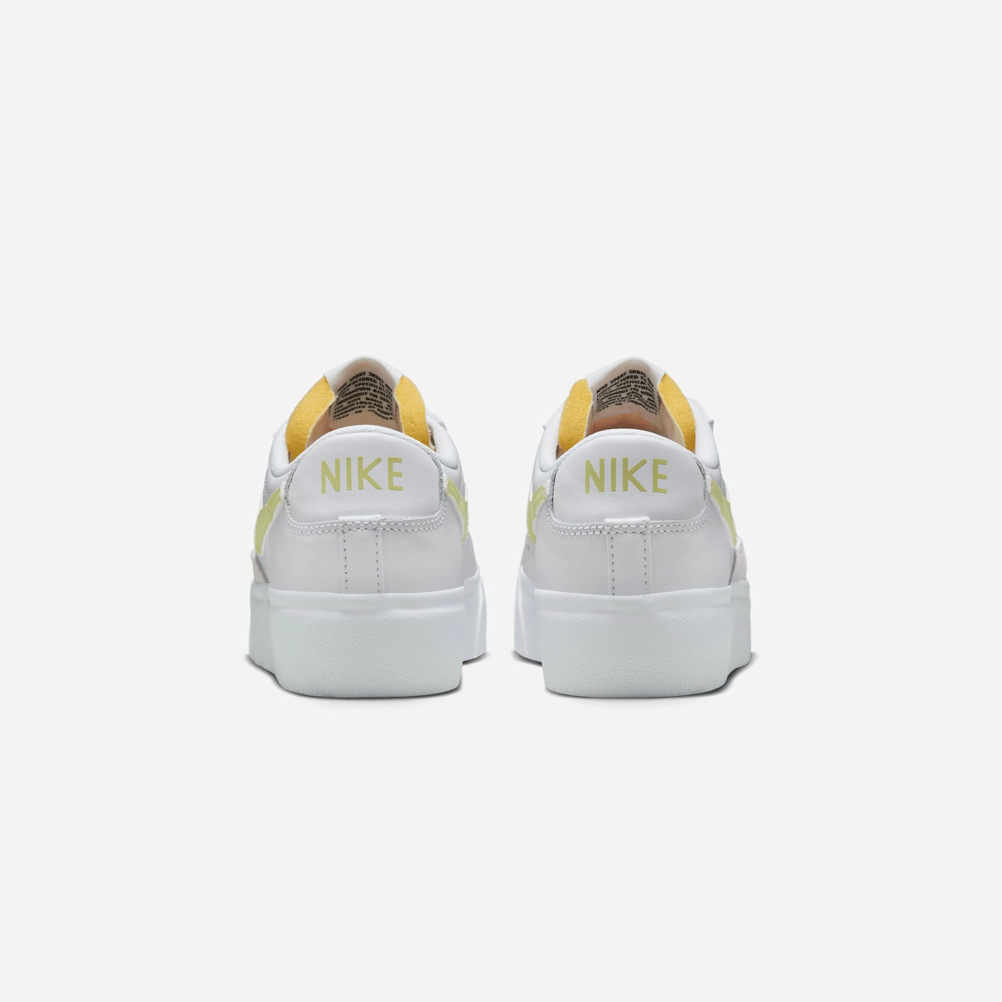 NIKE | BLAZER LOW PLATFORM { WHITE/LIFE LIME-TM ORANGE-BLACK
