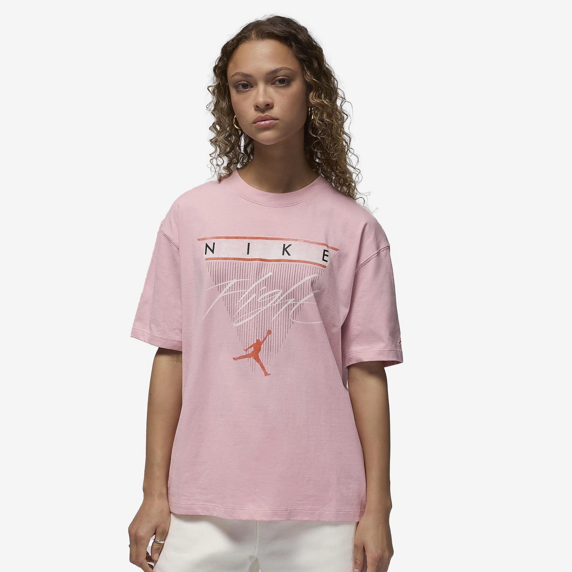 Nike | FLIGHT HERITAGE GRAPHIC TEE  { PINK GLAZE/COSMIC CLAY
