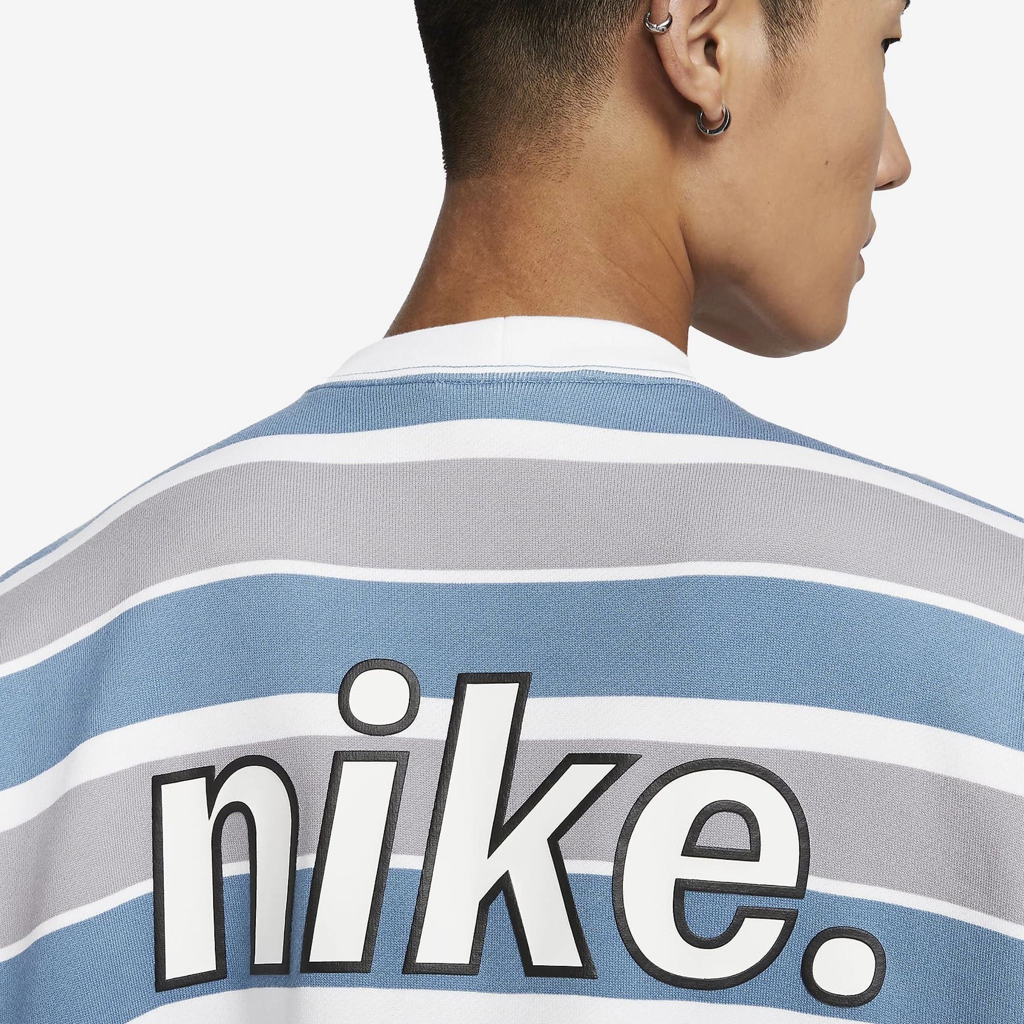 NIKE | FRENCH TERRY SHORT-SLEEVE TOP { AEGEAN STORM/WHITE/BLACK