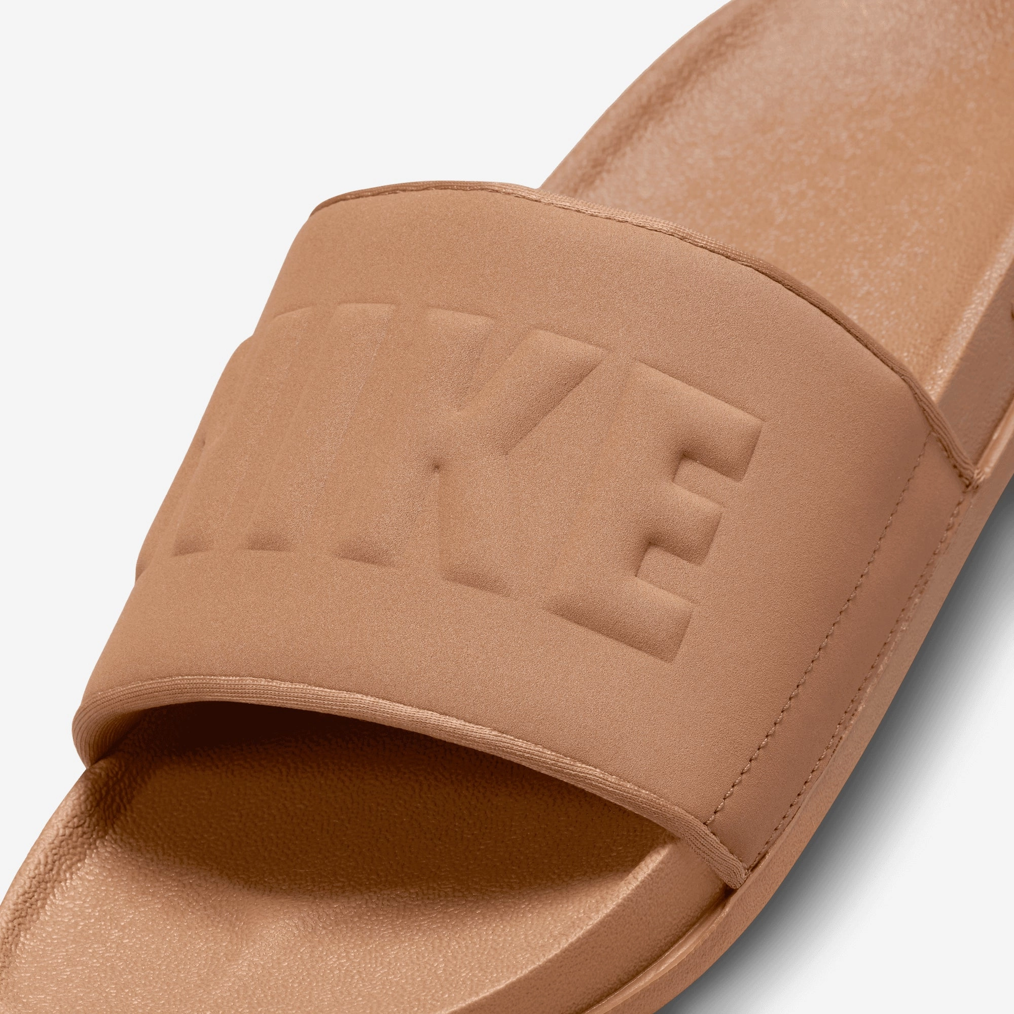 Nike | OFFCOURT SLIDES  { LT BRITISH TAN/LT BRITISH TAN