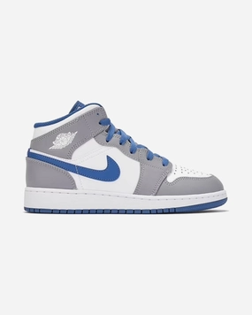 NIKE AIR JORDAN1 MID GS TRUE BLUE CEMENT