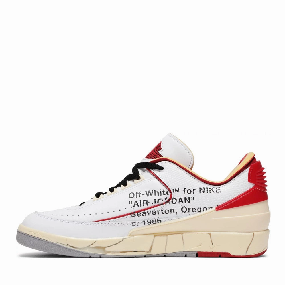NIKE AIR JORDAN2 LOW OFF WHITE RED (NEW)
