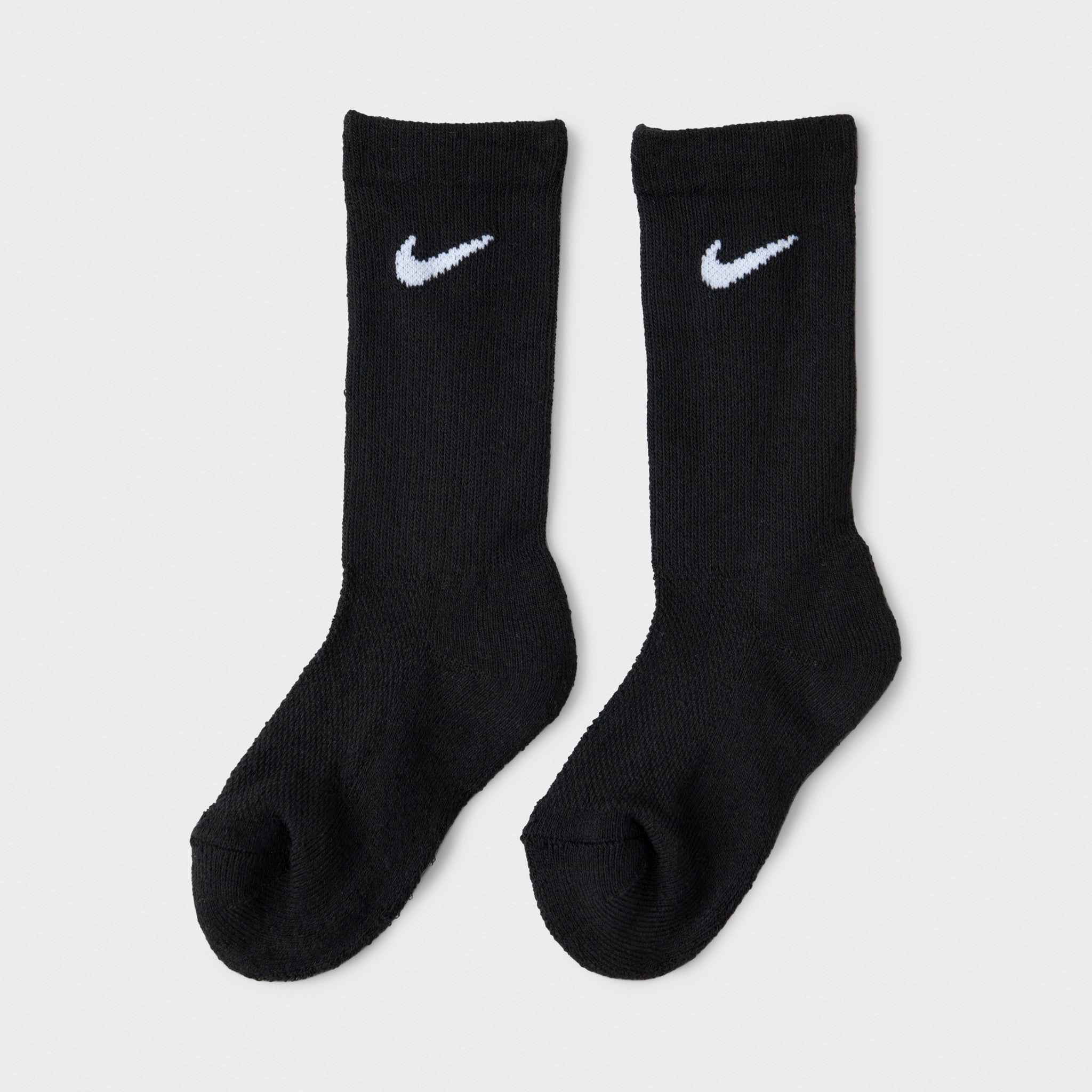 Nike Children's Mesh & Cushion Crew Socks (6 Pack) / Black