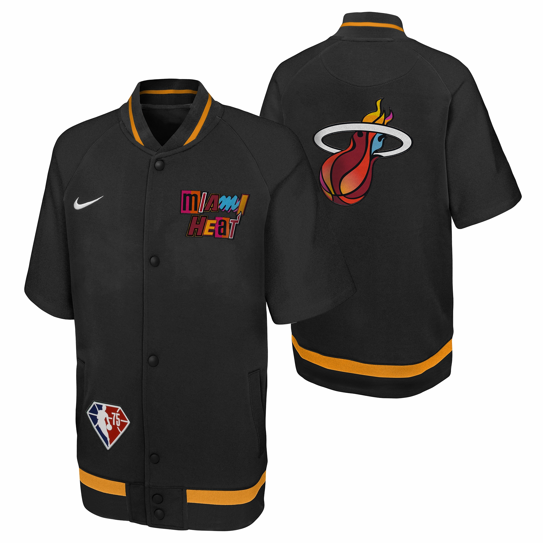 Nike Miami HEAT Mashup Showtime Short-Sleeve Youth Jacket