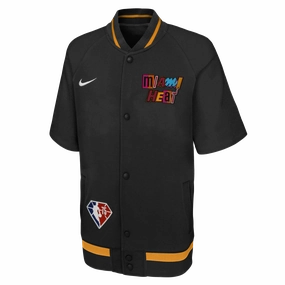 Nike Miami HEAT Mashup Showtime Short-Sleeve Youth Jacket