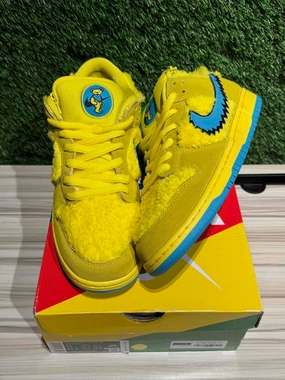 Nike SB Dunk Low Grateful Dead Bears Opti Yellow Sz 11