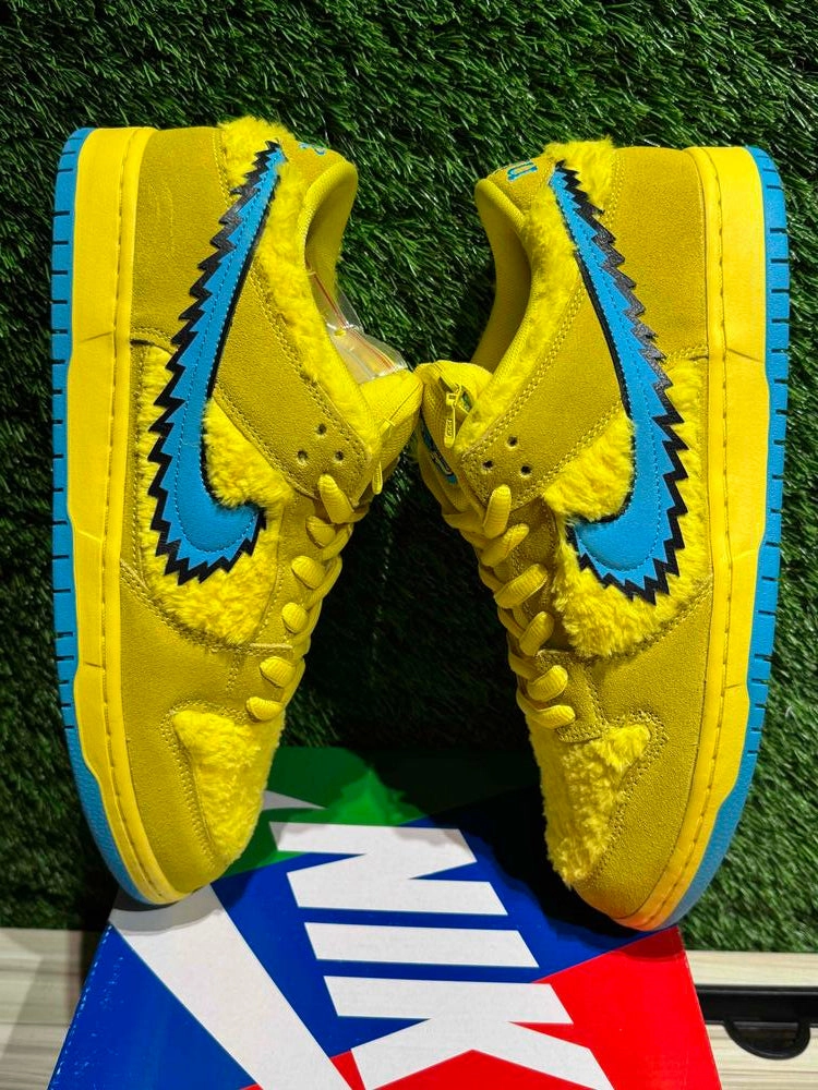 Nike SB Dunk Low Grateful Dead Bears Opti Yellow Sz 11