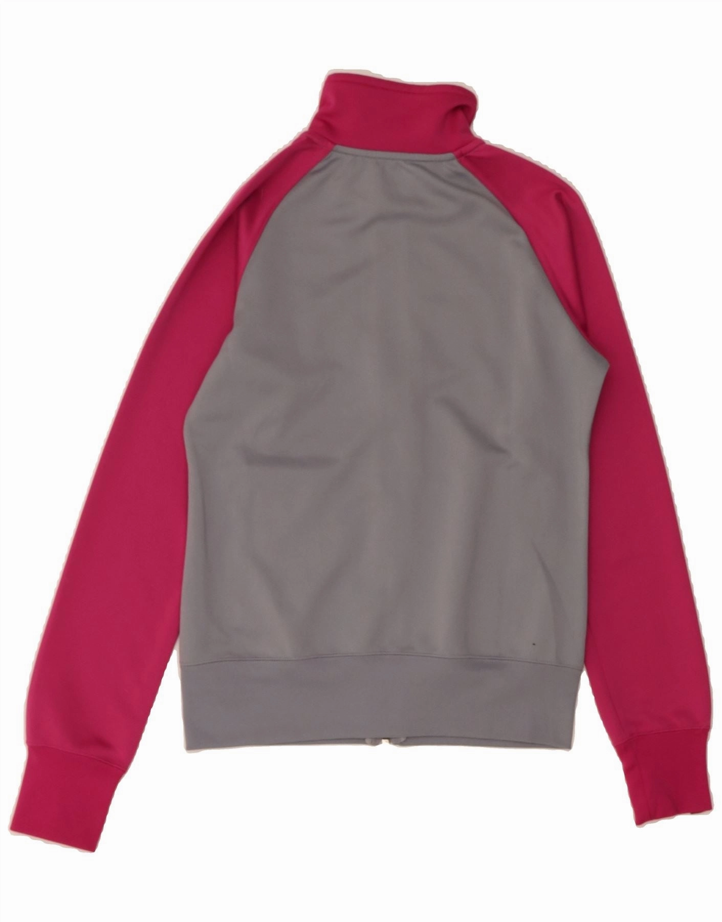 NIKE Womens Tracksuit Top Jacket UK 10 Small Grey Colourblock