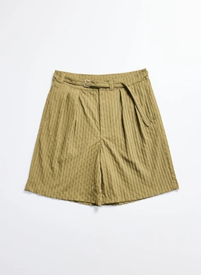 Nylon Spandex Jacquard Gurkha Shorts